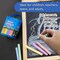 BAZIC Assorted Color Chalk, 20 Sticks, Non-Toxic Chalk, for Sidewalk Art, Chalkboards, Kids Outdoor Play